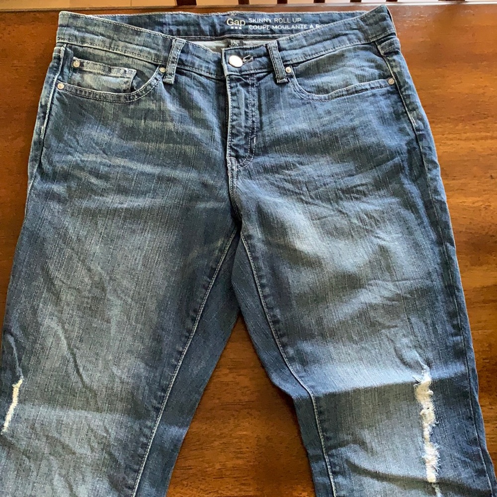 Gap skinny roll up jean in 6